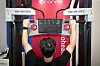 A staff member at the Try Everything 2023 startup fair demonstrates a digital workout device at Dongdaemun Design Plaza in central Seoul on Sept. 14. [NEWS1]