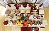 A traditional charye table is laid out at by the Korea Agro-Fisheries & Food Trade Corporation on Sept. 22 in western Seoul. [NEWS1]