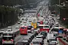 Roads of Seocho District, southern Seoul, are filled with cars on Wednesday, a day ahead of the six-day public holiday that begins Sept. 28 and lasts through Oct. 3. [NEWS1]