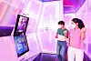 Models promote the introduction of Samsung Electronics foldable phones — the Galaxy Z Flip 4 and Z Fold 4 — before a screen in shape of the Z Flip 4’s display. The smartphone manufacturer said on Monday that orders will be taken from Tuesday ahead of the release on Aug. 26. The Z Flip 4’s price tag starts at 1.35 million won ($1,033) and Z Fold 4 at 1.99 million won. The Z Flip 4 will be available in four colors — purple, pink, gold and blue — and the Z Fold 4 in black, muted green, beige. [SAMSUNG ELECTRONICS]
