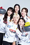 The Korean national women's curling team [KOREA CURLING FEDERATION]