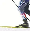 A Korean skiier at the 2022 Beijing Winter Olympics at Zhangjiakou National Cross-Country Ski Center in Hebei, China on Feb. 6, 2022. [YONHAP]