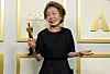 Actor Youn Yuh-jung at the 93rd Academy Awards [GETTY IMAGES]