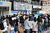 The domestic terminal of Gimpo International Airport is crowded with travelers on Sunday. As overseas travel was shut down due to Covid-19 , travelers increasingly choose domestic travel instead. [YONHAP]