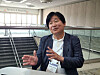 Lee Sang-hoon, CEO of ABL Bio, talks about the company’s journey during an interview with the Korea JoongAng Daily on June 14 at the BIO International Convention held in San Diego. [SARAH CHEA]