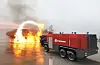 A concept image of Everdigm’s fire truck specialized in suppressing fire on aircraft. [EVERDIGM]