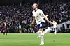 Tottenham Hotspur's Harry Kane celebrates after scoring during a Premier League football match against Manchester City at Tottenham Hotspur Stadium in London on Sunday. [AFP/YONHAP]