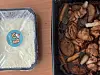 Free food with a sticker that humorously says “bribe.” [LEE JIAN]