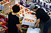 Fruits and vegetables are displayed at a wholesale market in Daejeon on Aug. 23. [JOONGANG PHOTO]