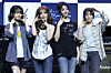 Rock band QWER poses for photos during a showcase held in western Seoul on June 9. [YONHAP]