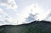 Onshore wind power turbines installed on a mountain in Hwasun County, South Jeolla, on Apr. 21 [YONHAP]