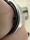 Photos of the swollen Galaxy Ring that Tech YouTuber Daniel Rotar shared on X [SCREEN CAPTURE]