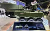 A ground uncrewed transport, produced by Hanwha Aerospace, is on display during the Association of the United States Army 2024 Annual Meeting and Exposition at the Walter E. Washington Convention Center in Washington on Monday. [YONHAP]