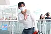 BTS member V arrives at Incheon International Airport to leave the country for an overseas schedule on July 4. [NEWS1]