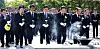 Lee Jae-myung, leader of the Democratic Party, and Hwang Woo-yea, interim leader of the People Power Party, pay their respects at the gravesite of former President Roh Moo-hyun during a memorial ceremony marking the 15th anniversary of his death in Bongha Village, Gimhae, South Gyeongsang, on May 23, 2024. [NEWS1]