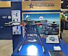 Taekyung Electronics's border patrol drone is on display during the Association of the United States Army 2024 Annual Meeting and Exposition at the Walter E. Washington Convention Center in Washington on Monday. [YONHAP]