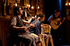 Actor-musicians perform during the musical ″Once″ at Coex Artium in Gangnam District, southern Seoul. [SENSEE COMPANY]