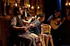 Actor-musicians perform during the musical ″Once″ at Coex Artium in Gangnam District, southern Seoul. [SENSEE COMPANY]