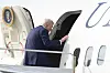 U.S. President Donald Trump boards Air Force One at Palm Beach International Airport on May 4. [AP/YONHAP]
