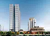 A rendered image of Hyundai Motor Group's called Global Business Complex, with a total of six buildings: Two 55-story buildings at a height of 242 meters and four shorter buildings [HYUNDAI MOTOR GROUP]