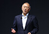 Hyundai Motor Group Executive Chair Euisun Chung speaks during a New Year's ceremony at Hyundai Motorstudio Goyang in Goyang, Gyeonggi, on Jan. 6. [YONHAP]