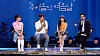 Singer and producer You Hee-yul, far right, hosts the final episode of his show “You Hee-yul’s Sketchbook' in 2022. You had been the host of the show since its debut in April 2009. You left his longtime role as the host of the program after being embroiled in an alleged plagiarism scandal. [KBS]