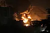 A fire blazes in the oil depots of Shahran, Iran, on June 15. [AFP/YONHAP]