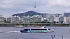 A Hangang Bus departs Yeouido for Ttukseom in eastern Seoul during a trial run on July 1. [NEWS1]