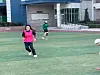 Mary is in the zone during a scrimmage. [DONIE KEANE]