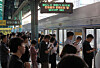 People wait to board a subway train at Bupyeong Station in Incheon on Thursday, the day the Korean Railway Workers' Union began its four-day general strike. [NEWS1]