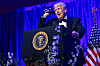 U.S. President Donald Trump speaks at the American Cornerstone Institute Founders' Dinner on Sept. 20 in Mount Vernon, Virginia. [AFP/YONHAP]