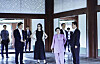 Former first lady Kim Keon Hee is seen wearing a black dress and slippers in a photo taken during her visit to Gyeongbok Palace in central Seoul in September 2023. [NEWS1]