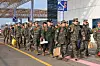 South Korean marines who had boarded a ship headed for Baengnyeong Island from Incheon disembarked at the Incheon terminal following an evacuation alert triggered by North Korea's firing of 200 shells near Yeonpyeong and Baengnyeong Islands on Friday. [YONHAP]