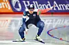 Kim Jun-ho competes in the men's 500 meters during the ISU Speed Skating World Cup at the Calgary Olympic Oval in Canada on Nov. 22. [REUTERS/YONHAP]