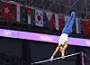 Korean gymnast Jeon Yo-seop trains at the Huanglong Sports Center Gymnastics Stadium in Hangzhou, China on Thursday. [YONHAP]