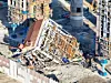 A boiler tower at the Ulsan Thermal Power Plant is seen collapsed in Nam District, Ulsan on Nov. 10. [YONHAP]