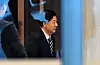 Finance Minister Koo Yun-cheol, who doubles as the deputy prime minister for economic affairs, is seen at Incheon Airport on July 24, as he canceled his trip to Washington following reports from the Finance Ministry that high-level trade talks between Korea and the United States scheduled for later this week were postponed due to U.S. Treasury Secretary Scott Bessent's urgent schedule. [YONHAP]