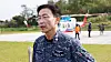 Director Lee Cook-jong of the Armed Forces Daejeon Hospital speaks during a joint emergency patient helicopter transport training exercise held at the Armed Forces Daejeon Hospital in Daejeon on Oct. 25, 2024. [YONHAP]