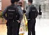 A man known as Mr. Kim, who demands repayment of a debt owed by Kim Hye-seong’s father, is stopped by security. [SCREEN CAPTURE]