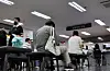 Job seekers wait to apply for unemployment benefits at a social welfare center in Mapo District, western Seoul. [YONHAP]