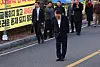 President Yoon Suk Yeol greets supporters outside the Seoul Detention Center in Uiwang, Gyeonggi, after his release on March 8. [YONHAP]