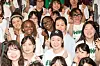 Ewha International Summer College participants take a group photo during the orientation on June 27. [EWHA WOMANS UNIVERSITY]