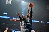 Busan KCC Egis power forward Deonte Burton, right, in action during an East Asia Super League game against the Ryukyu Golden Kings at Okinawa Arena in Japan on Wednesday. [EASL]