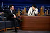 BTS member Jin asks questions to host Jimmy Fallon on NBC's 'The Tonight Show Starring Jimmy Fallon' on May 21. [NBC]