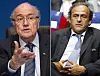 Former FIFA officials Sepp Blatter, left, and Michel Platini [EPA/YONHAP].