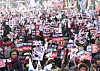 Supporters of President Yoon Suk Yeol protest outside the Constitutional Court in Jongno District, central Seoul, on Jan. 21. [YONHAP]