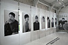Framed BTS photos from the boy band's pop-up store, ″Monochrome,″ held at the Ap Again event venue in Seongdong District, eastern Seoul from Friday to May 12. The pop-up store is themed around a logistics center containing ″memory clouds' in reference to memories that BTS and ARMY formed together. [CHO YONG-JUN]