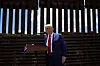 Republican presidential nominee, former President Donald Trump, speaks in Sierra Vista, Arizona, along the southern border with Mexico, on Aug. 22, 2024. [AP]