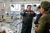 North Korean leader Kim Jong-un, center, inspects a factory construction site in Songchon County, South Phyongan, on Wednesday. [KOREAN CENTRAL NEWS AGENCY]