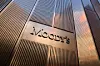 Signage is seen outside the Moody's Corporation headquarters in Manhattan, New York, Nov. 12, 2021. [REUTERS/YONHAP]